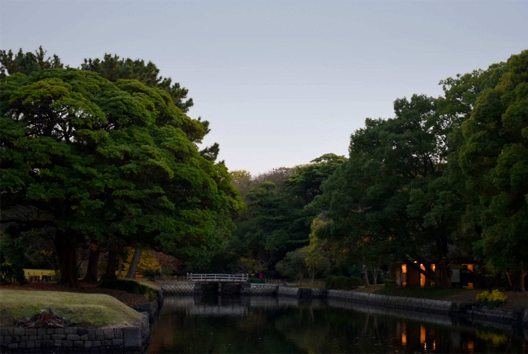 夕方の浜離宮恩賜庭園